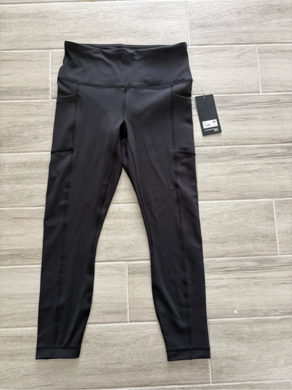 90 Degree By Reflex NWT Black High Waist Leggings with Side Pockets